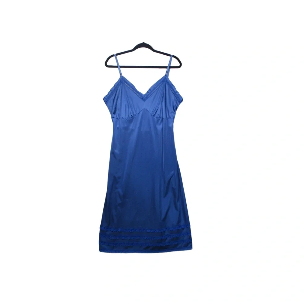 Figurfit Blue Elegant Chic Slip Dress Women Size 42‎